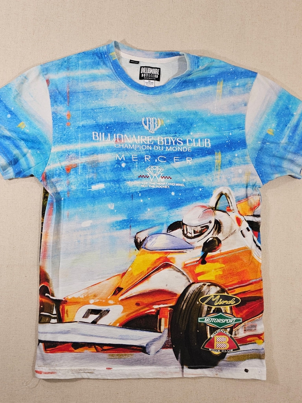 Billionaire Boys Club Blue & Orange Racing Graphic Tee